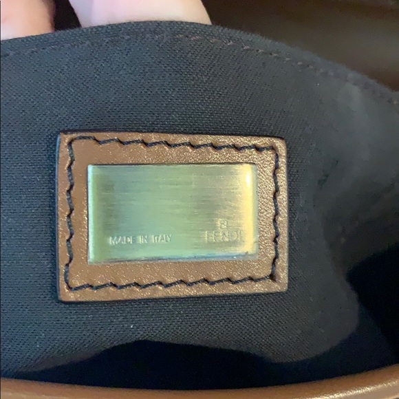 Fendi Borsa Catene Brown Leather Baguette Purse - Picture 3 of 12